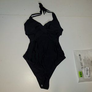 MakeMeChic Maternity OnePiece Halter Cross Front Bathing Suit NEW